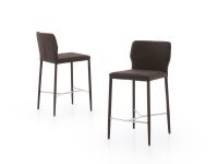 Denali stools upholstered in stain-resistant Venice bouclé fabric