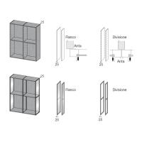 Sides and Partitions Type - Virginia Wardrobe