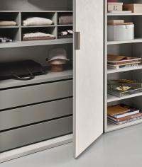 Shirt Raster standing on a shelf and with drawers below with smooth fronts