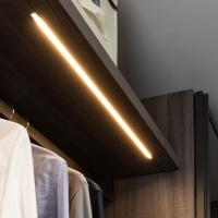 Elegant led bar for the top side of Pacific walk-in wardrobe