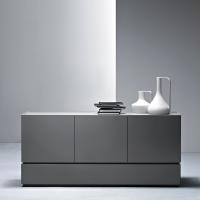 Raiki modern sideboard with doors and drawers, model with drawer on the bottom