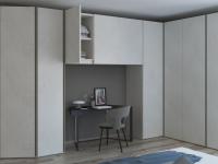 Pacific modern bridge wardrobe - view of the inside finish in loto nature matching the doors