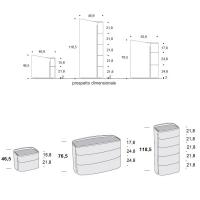 Dakota bedroom set - measurements scheme