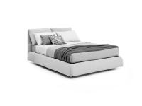 Tampa upholstered bed with built-in storage and cushions