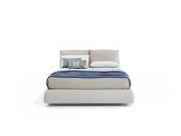 Tampa upholstered bed with built-in storage and cushions