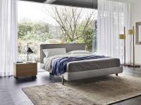 The Houston upholstered bed with headboard frame can also be position in the centre of the room