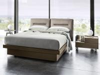 Austing bed with reclining headboard, model with storage box