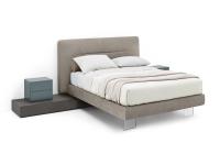 Tennessee upholstered bed with legs made from methacrylate