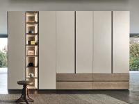 Pacific wardrobe with shelving unit