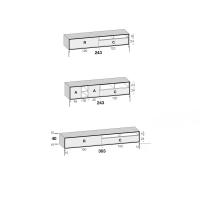 Ohio TV stand - available models and measurements