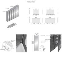 Pacific shoe-closet wardrobe - Technical specifications and measurements for the VIRGINIA door