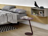 Michigan round lacquered side table, easy to be positioned next to the bed