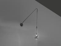 Bulle big wall lamp with chromed structure
