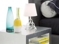 Pinha lamp with a geometric metal structure