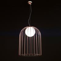 Jengo lamp with copper metal cage