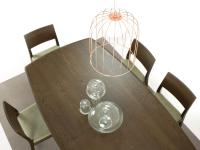 Example of pendant lamp above a table