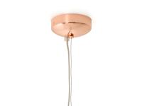 Detail of the galvanic copper ceiling rose