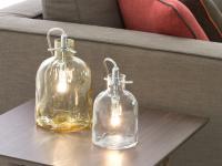 Boukali bottle shaped glass table lamps