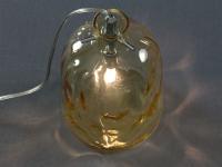 Top shot of Boukali bottle shaped glass lamp