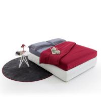 BonneNuit grey and red duvet cover set for double mattress