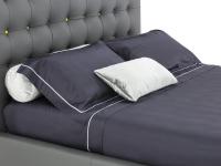 Percale cotton bed sheet set in a dark colour 