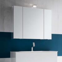 Simply bathroom mirror with storage compartment - cm 90 with Intel lamp