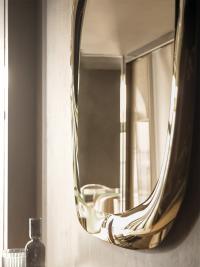 Specchio da parete con cornice riflettente Platinum 