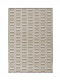 Granada rectangular carpet with light-coloured embossed diamond pattern on Grey background