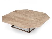 Alex octagonal coffee table with Royal Deer marble top 