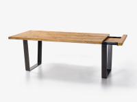 Sorrel extending table with sled base