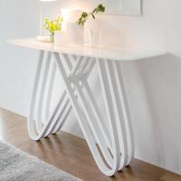 Arpa console table with glass top
