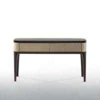 Tiffany quilted leather console table