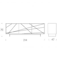 Maya sideboard - measurements of the 3 doors model