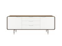 The Opera Minimal Sideboard with Frame can be selected with Drawers and Doors in Black or White as shown in the photo.