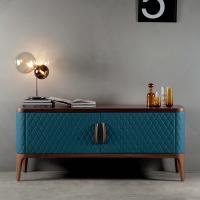Modern sideboard in quilted leather Tiffany 