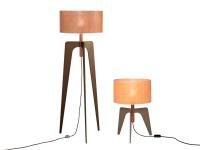 Both lamp versions, table and floor lamp comparison