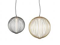 Mandala Metal Wire Pendant Lamp with Titanium and Matte Gold finishes