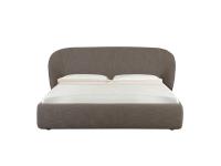 Front View of the Mama Double Bed with Upholstered Headboard