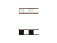 Kaspar single-shelf dividing bookcase