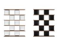 Kaspar 5-shelf dividing bookcase