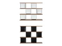 Kaspar 3-shelf dividing bookcase