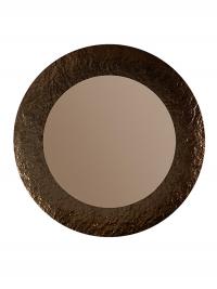 Opal Mirror with Hammered Glass Frame - Front View in Bronze Version