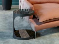 Modì modern coffee table in the oval model, perfect for placing beside the sofa