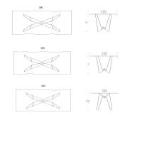 Dimensions for rectangular top with irregular shape
