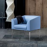 Alias studio armchair in the compact model with tilted arms