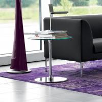 Alias modern design is perfect for waiting rooms and break areas in a contemporary office - model with clear glass top