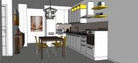 Progettazione 3D Cucina - vista complessiva