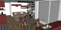 Living/Sitting Room 3D Design Project - table