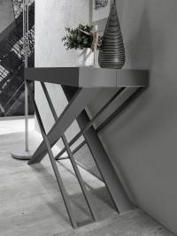 Fox extending console table in charcoal 