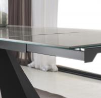 Shore modern ceramic glass table - detail of extensions